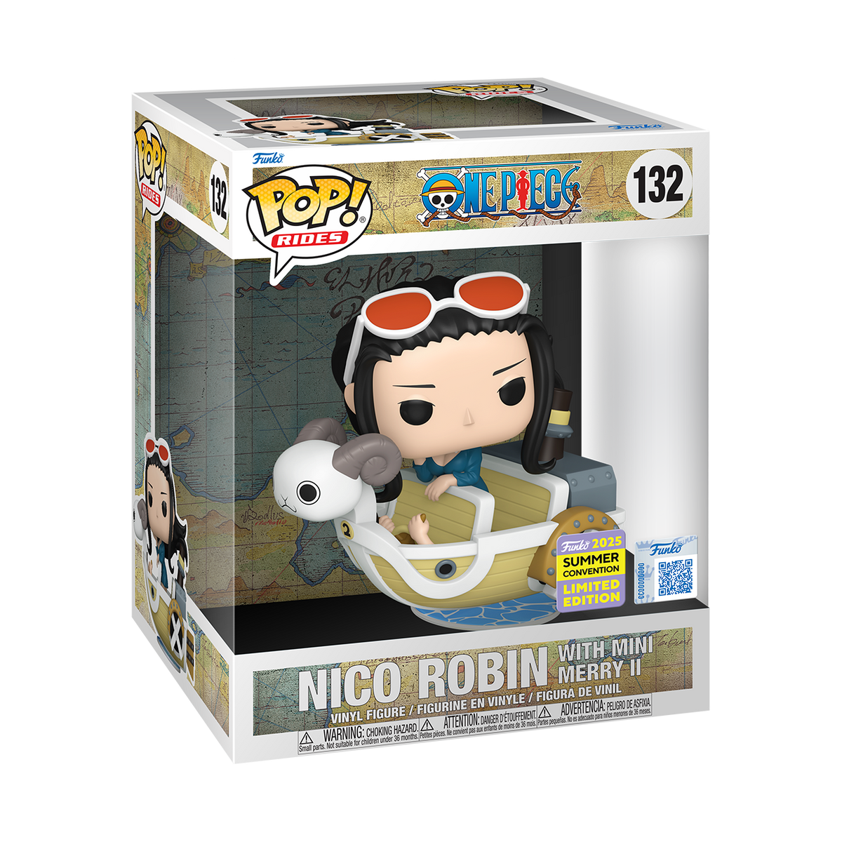 Funko POP One Piece - Robin Avec Mini Merry 132 Edition Limitée