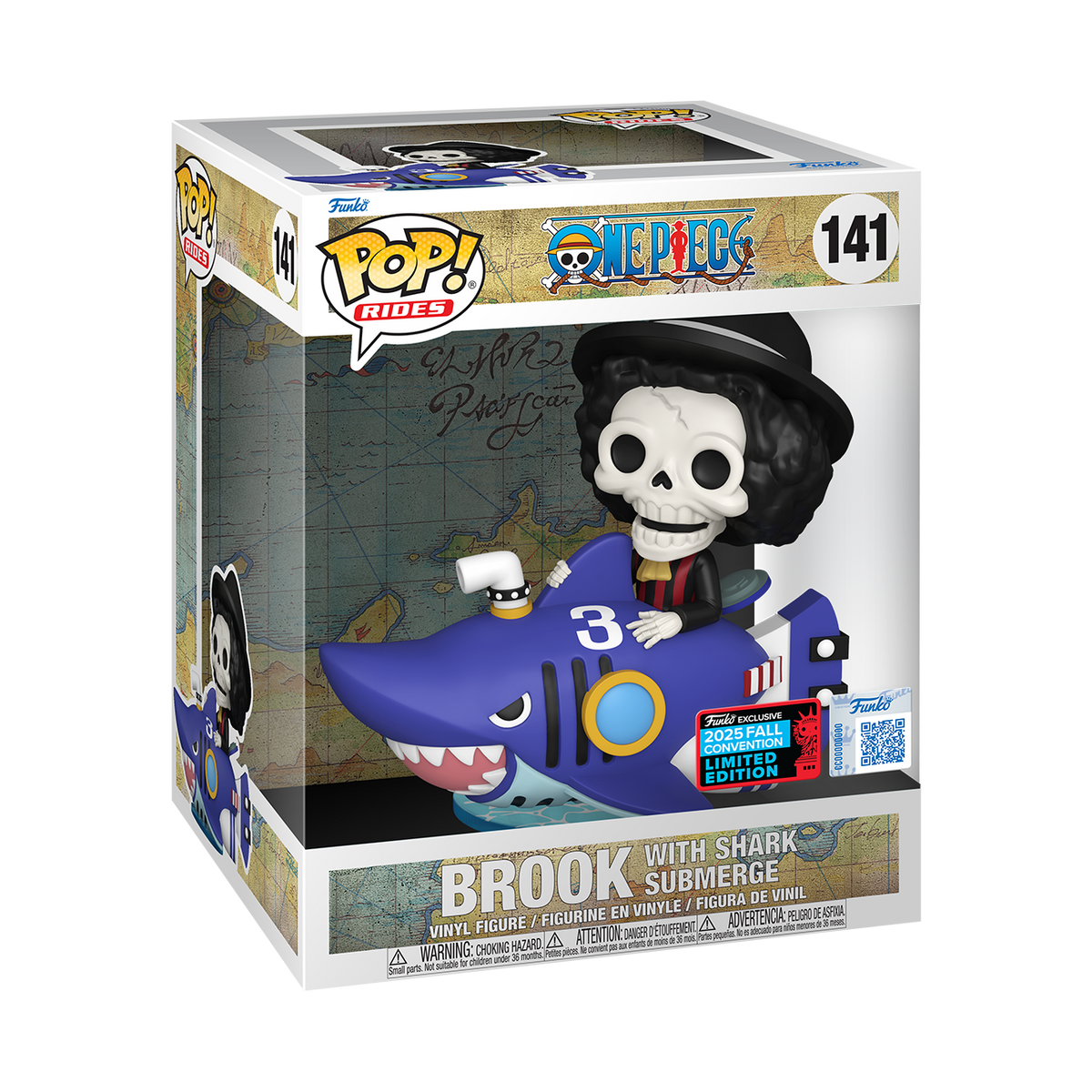 Funko POP One Piece - Brook Avec Le Sous-Marin Shark 141 Edition Limitée